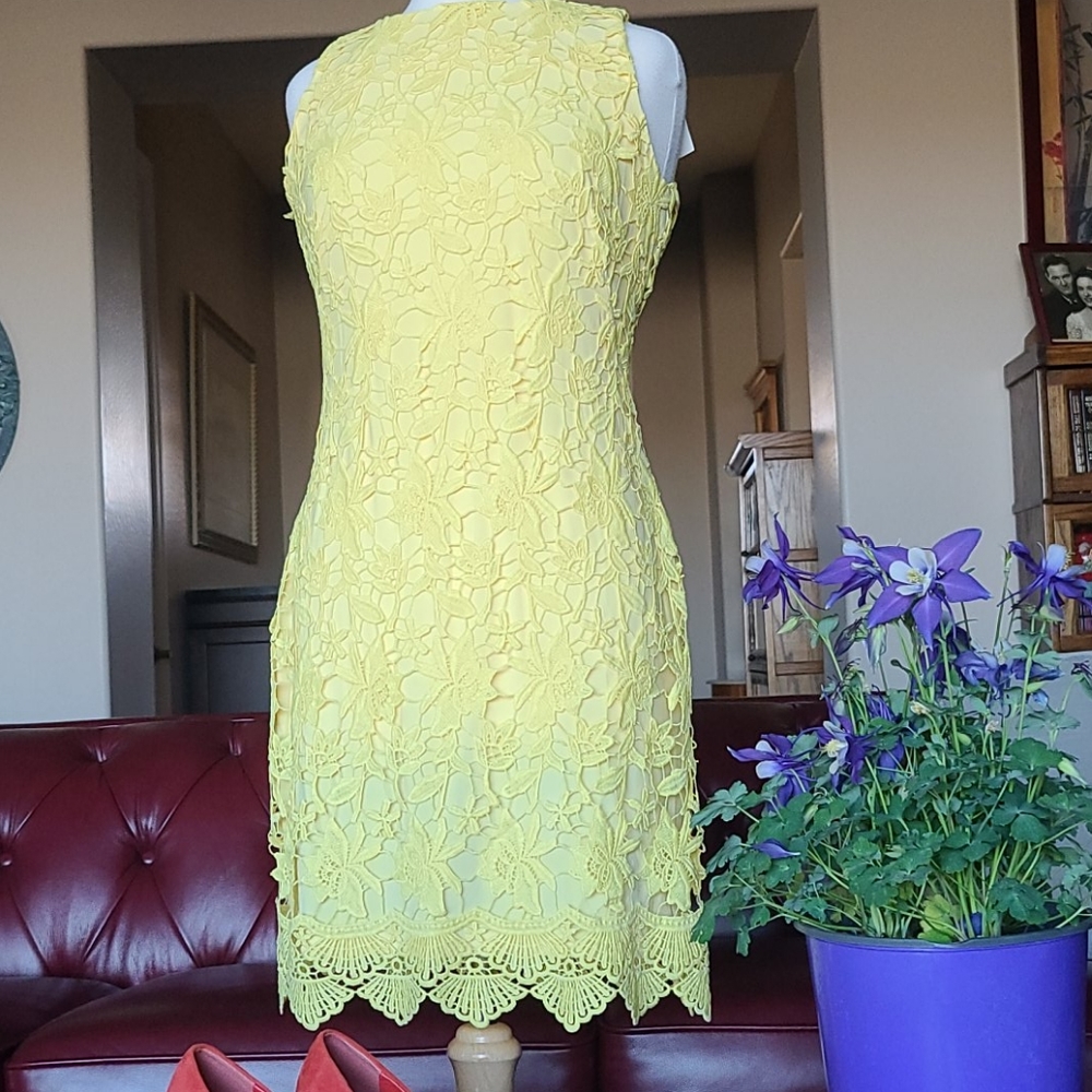 Lauren Ralph Lauren Crochet sleeveless dress